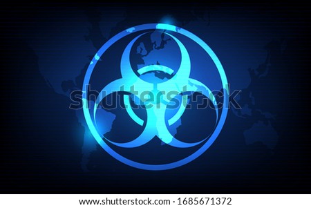 Biological weapons background, Biological weapons concept, futuristic digital innovation background vector illustration