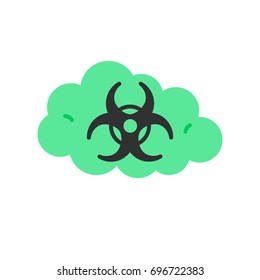 Biologically dangerous cloud. Biological hazards