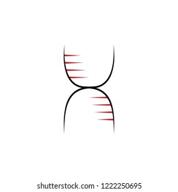 biology 2 colored line icon. Simple colored element illustration. biology outline symbol design from edecutaion set