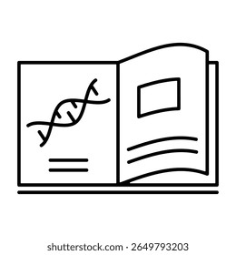 Biology Book Icon Element For Design