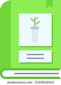 Biology Book Icon image. Suitable for mobile application.