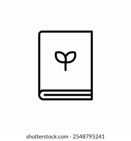 biology book icon sign vector