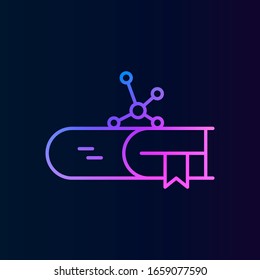 Biology, book nolan icon. Simple thin line, outline vector of biology icons for ui and ux, website or mobile application