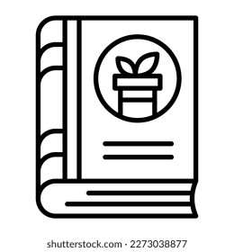Biologie-Buch, Vektordesign, modern und trendig