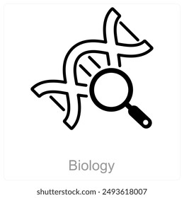 Biology and cells icon concept