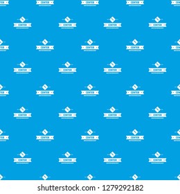 Biology center pattern vector seamless blue repeat for any use
