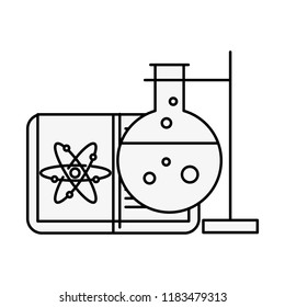 biology chemistry test tube book atom