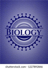 Biology with denim texture