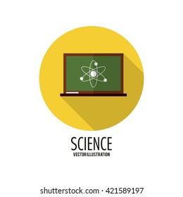 Biology design. Science icon. Flat illustration, editable vector
