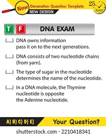 Biology, DNA helix, DNA replication, next generation question template, dumb physics figures, exam question, eps