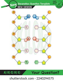 Biology, DNA helix, DNA replication, next generation question template, dumb physics figures, exam question, eps