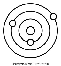 Biology Electron Vector Icon Concept Design
