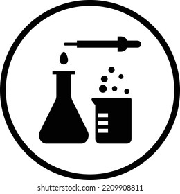 Biology and experiment vector design. Lab illustration