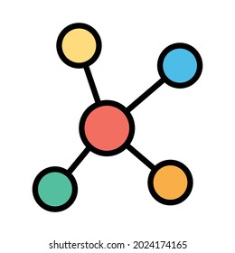 Biology Fill inside vector icon which can easily modify or edit 