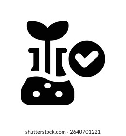 biology glyph icon. Strong and solid vector icon for websites, mobile interfaces, presentations, and visual branding. High quality and easy to edit.