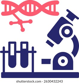 Biology Icon Fill Vector Illustration