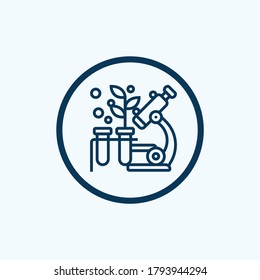 biology icon isolated on white background from academy collection. biology icon trendy and modern biology symbol for logo, web, app