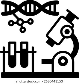 Biology Icon Mixed Vector Illustration