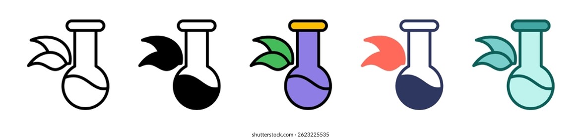 Ícone de biologia Ilustração de vetor múltiplo