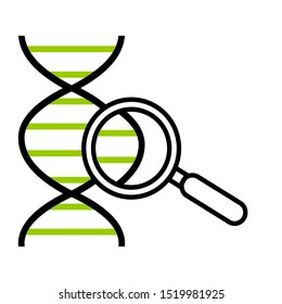 Biology icon on white. Vector illustration.