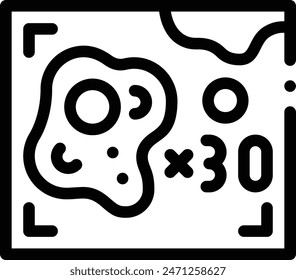 biology icon. Thin Linear Style Design Isolated On White Background