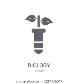 Biology icon. Trendy Biology logo concept on white background from Science collection. Suitable for use on web apps, mobile apps and print media.