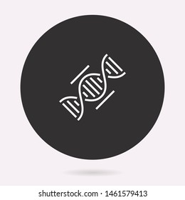 Biology icon. Vector illustration isolated. Simple pictogram for graphic and web design.