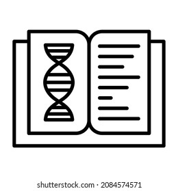 Imagen vectorial de icono de biología. También se puede usar para aplicaciones web, aplicaciones móviles y medios impresos.