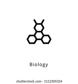 icono de biología en vector. Logotipo