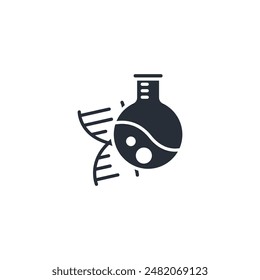 biology icon. vector.Editable stroke.linear style sign for use web design,logo.Symbol illustration.