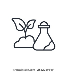 biology icon. vector.Editable stroke.linear style sign for use web design,logo.Symbol illustration.