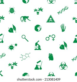 biology icons seamless pattern eps10