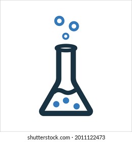 Biology laboratory icon. Simple editable vector illustration.