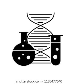 biology laboratory test tube dna molecule science