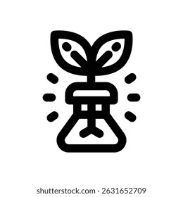 biology line icon. Clean and minimalist vector icon for websites, mobile apps, presentations, and logos. Fully scalable and customizable for any project.