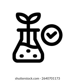 biology line icon. Clean and minimalist vector icon for websites, mobile apps, presentations, and logos. Fully scalable and customizable for any project.