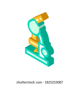 biology microscope isometric icon vector. biology microscope sign. isolated symbol illustration