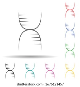 Biology multi color set icon. Simple thin line, outline vector of education icons for ui and ux, website or mobile application