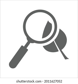 Biology, science, ecology icon. Gray vector graphics.