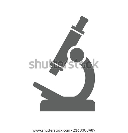Biology, science, research icon. Gray vector graphics.