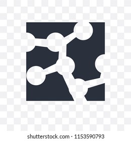 Biology shape vector icon isolated on transparent background, Biology shape logo concept