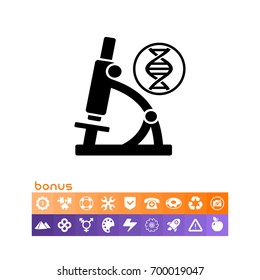 Biology simple icon