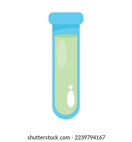 biology test tube icon isolated