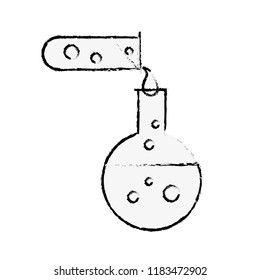 biology test tube pouring flask chemistry equipment