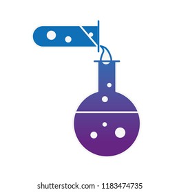 biology test tube pouring flask chemistry equipment
