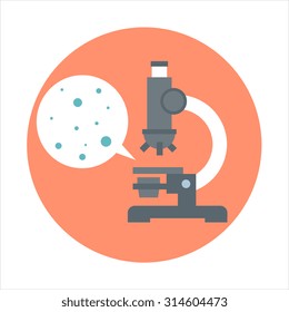 Biology theme, flat style, colorful, vector icon for info graphics, websites, mobile and print media.