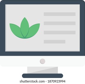 biology vector flat colour icon
