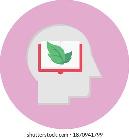 biology vector flat colour icon