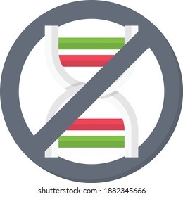 biology vector flat colour icon