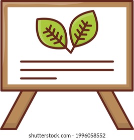 icono de color plano vectorial biológico